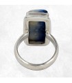 Bague énergétique en Glacierite bleue – taille 53 – bijou de transformation