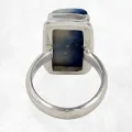Bague Nakaurite Glacierite blue ice taille 53 - Bijoux Pierres Naturelles