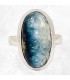 Bague Glacierite Blue Ice ovale – Nakaurite – argent 925 – taille 55