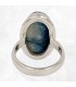 Bague Glacierite Blue Ice ovale – Nakaurite – argent 925 – taille 55