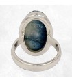 Bague Glacierite Blue Ice ovale – Nakaurite – argent 925 – taille 55