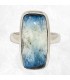Bague Nakaurite Glacierite Blue Ice rectangulaire – argent 925 – taille 58