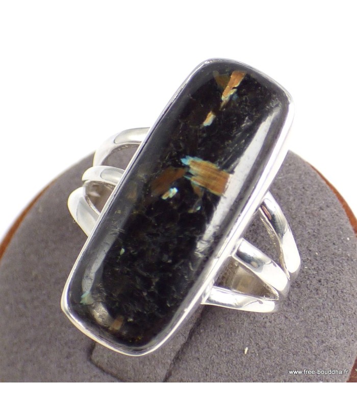 Bague Nuumite Grade AAA – argent 925 – taille 62 – 3 anneaux