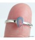 Bague opale australienne goutte – argent 925 – taille 56/57 certifiée