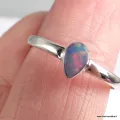 Bague Opale authentique opale australienne taille 59 - Bijoux en Opale Australienne