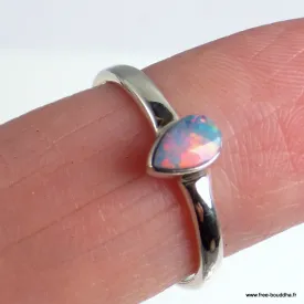 Bague Opale authentique opale australienne taille 59 - Bijoux en Opale Australienne