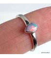 Bague opale véritable australienne – Argent 925, taille 59