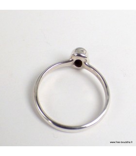 Opale australienne véritable – Bague ovale argent 925, taille 59
