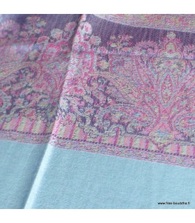 Châle écologique pourpre prune – fibre de bambou 190 x 70 cm