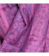 Châle écologique pourpre prune – fibre de bambou 190 x 70 cm