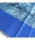 Châle écologique en bambou bleu – 190 x 70 cm