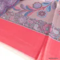 Châle écologique en bambou vieux rose framboise - Châle en Bambou écologique