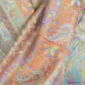 Châle soie écologique en bambou framboise multicolore - Châle en Bambou écologique