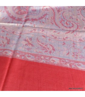 Châle écologique bambou rose bleuté – 190 x 70 cm