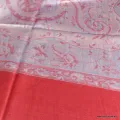 Châle artisanal écologique en soie de bambou rose bleuté - Châle en Bambou écologique