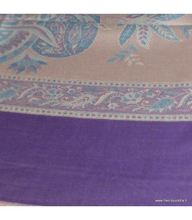 Châle fibres écologiques rose violet - soie de bambou