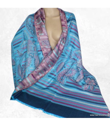 Châle en bambou naturel – Léger, réversible et sans produits toxiques