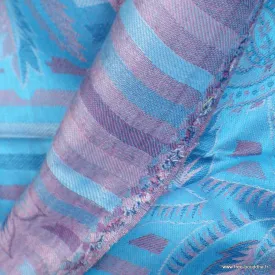 Châle en fibres naturelles de bambou turquoise rose - Châle en Bambou écologique