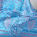 Châle en fibres naturelles de bambou turquoise rose - Châle en Bambou écologique