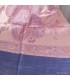 Châle artisanal en bambou vieux rose – Réversible et non toxique