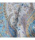 Châle bio réversible – Confort sain et teintes bleu turquoise
