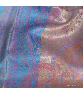 Châle en soie naturelle réversible pour femme