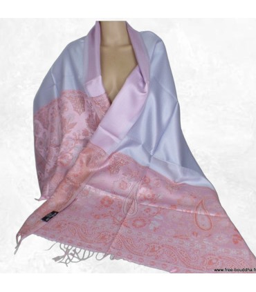 Châle en soie de mûrier – Finition haut de gamme