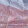 Châle en soie de mûrier rose et gris bleuté - Etoles en soie naturelle