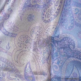 Châle en soie de mûrier pour femme bleu argenté - Etoles en soie naturelle
