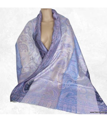 Châle en soie réversible – Livraison rapide