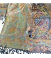 Pashmina femme en soie multicolore – Reflets moirés et motifs cachemire
