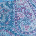 Pashmina en soie pour femme bleu framboise - Etoles en soie naturelle