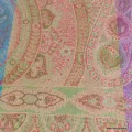 Pashmina en soie tricolore pour femme - Etoles en soie naturelle