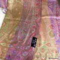 Pashmina en soie tricolore pour femme - Etoles en soie naturelle