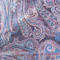 Pashmina en soie bleu vieux rose - Etoles en soie naturelle