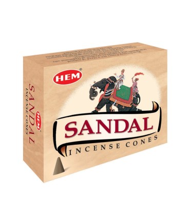 Encens cones santal naturel pour purification et méditation