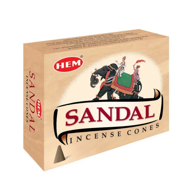 Encens cônes Bois de santal Hem - Purification, méditation - Cône d’encens tibétain pour méditation
