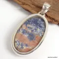 Bijou Sodalite Orange pendentif oval - Pendentifs pierres naturelles