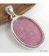Pendentif Pétalite rose ovale – argent 925