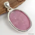 Bijou en Pétalite rose pendentif oval - Bijoux en Pétalite