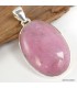 Pendentif Pétalite rose ovale – argent 925