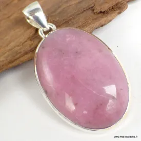Bijou en Pétalite rose pendentif oval - Bijoux en Pétalite