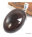 Pendentif Obsidienne Œil Céleste pierre naturelle – argent 925
