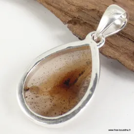 Pendentif goutte Agate de Yellow Stone (Montana) - Bijoux en Agate