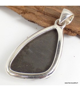 Pendentif Pyrite arc-en-ciel pierre naturelle – argent 925