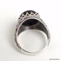 Bague Homme Onyx noir T60 - Bagues pierres naturelles