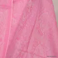 Châle rose bleu en laine fine - Châles en laine faits main