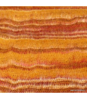 Châle oversized en laine de yak, rouille bordeau