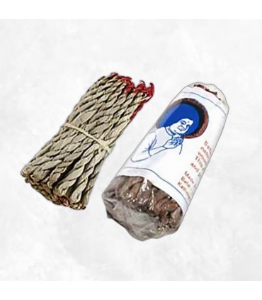 Encens cordelette naturel  Nag Champa, 50 tresses, 25g.