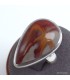 Bague Jaspe Noreena en argent 925 – Forme goutte T56